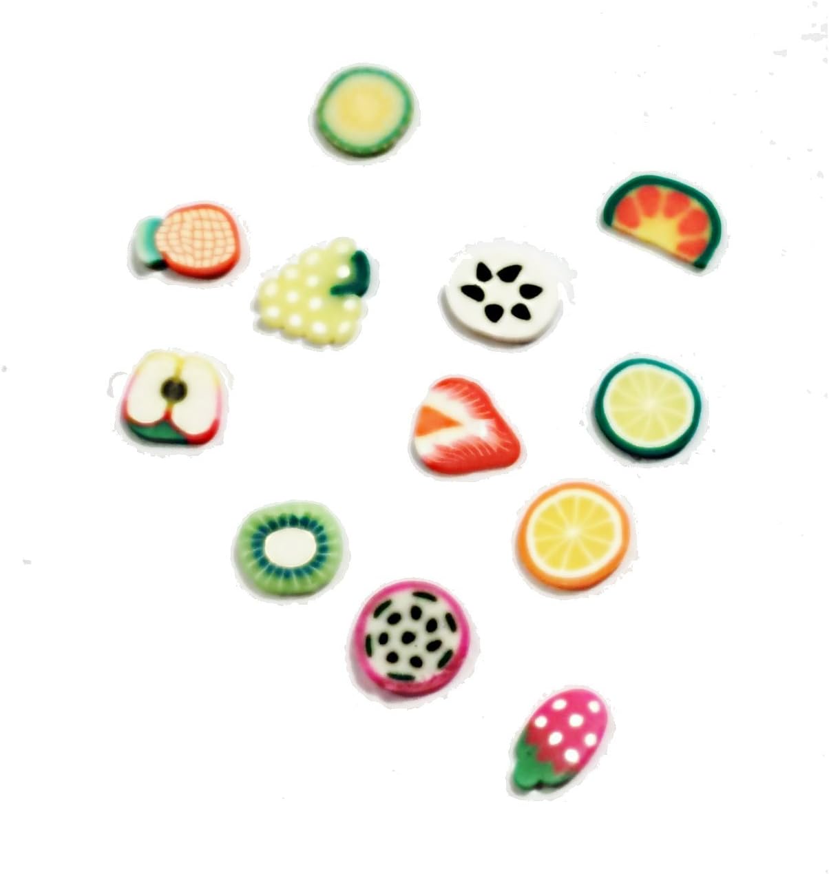 Fruit Slices Random Mix Clay Cane Crafts Nail Art