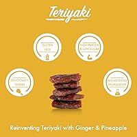 Vista 4 de BRAVE GOOD KIND Tender Chicken Jerky Bites - Teriyaki Flavor, Gluten Free, High Protein, Keto Friendly, Jerky Snack Bags On-The-Go