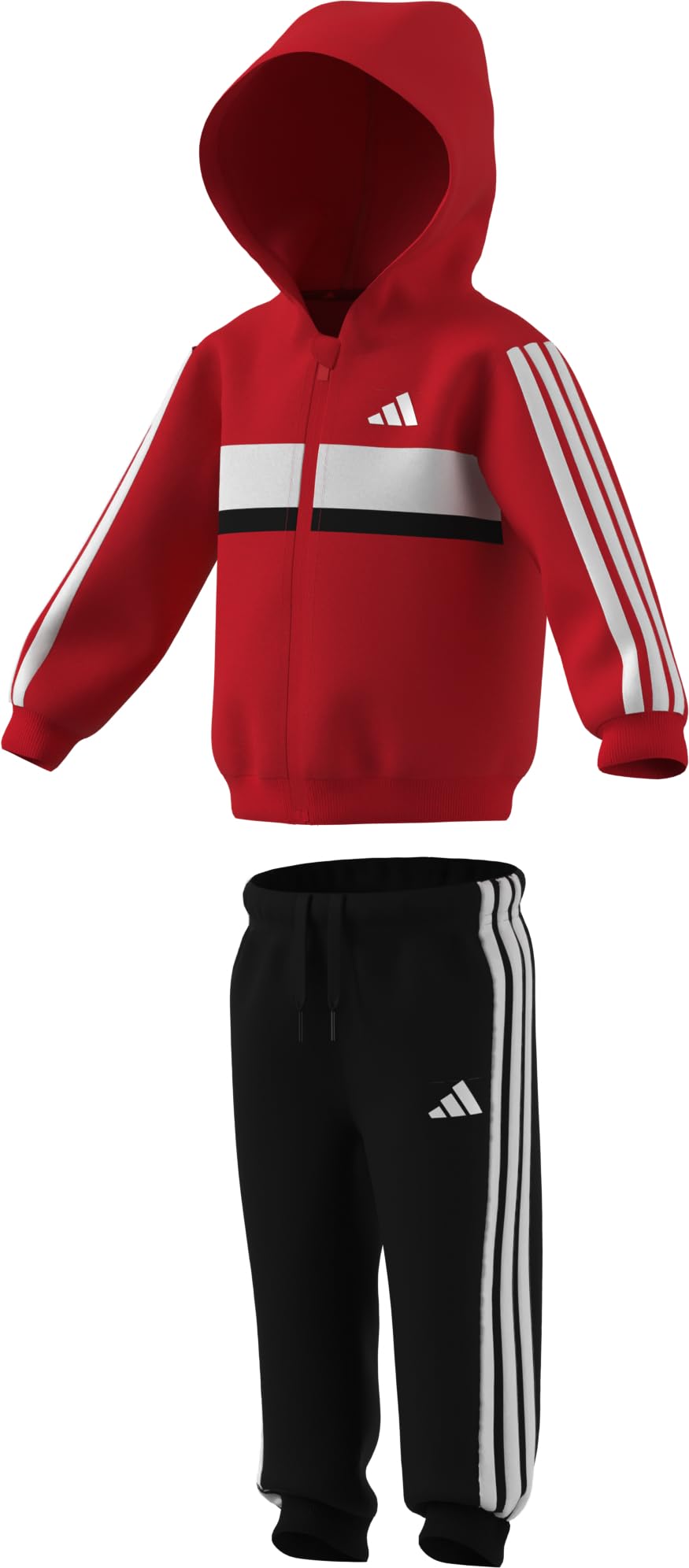 adidas Essentials Tiberio 3 Stripes Fleece Trackuit JOGGER JEUNES/BÉBÉ Mixte bébé (lot de 1)