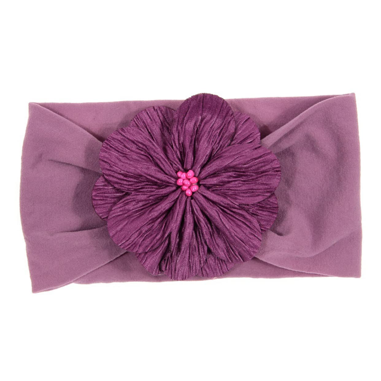 FRCOLOR 18 Pollici Fascia per con fiori da ragazza fascia in cotone impacchi per infantili fasce di cotone hair charms hair jewelry fasce per bambini Fascia colorata