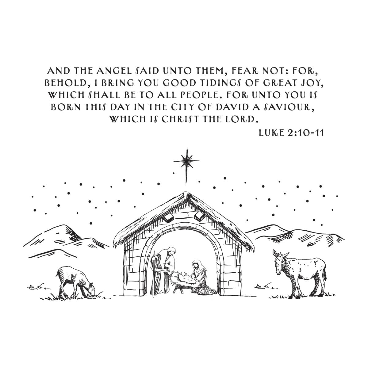 Spellbinders BP-205 Christmas Gospel Press Plates from The Home for The Holidays Collection