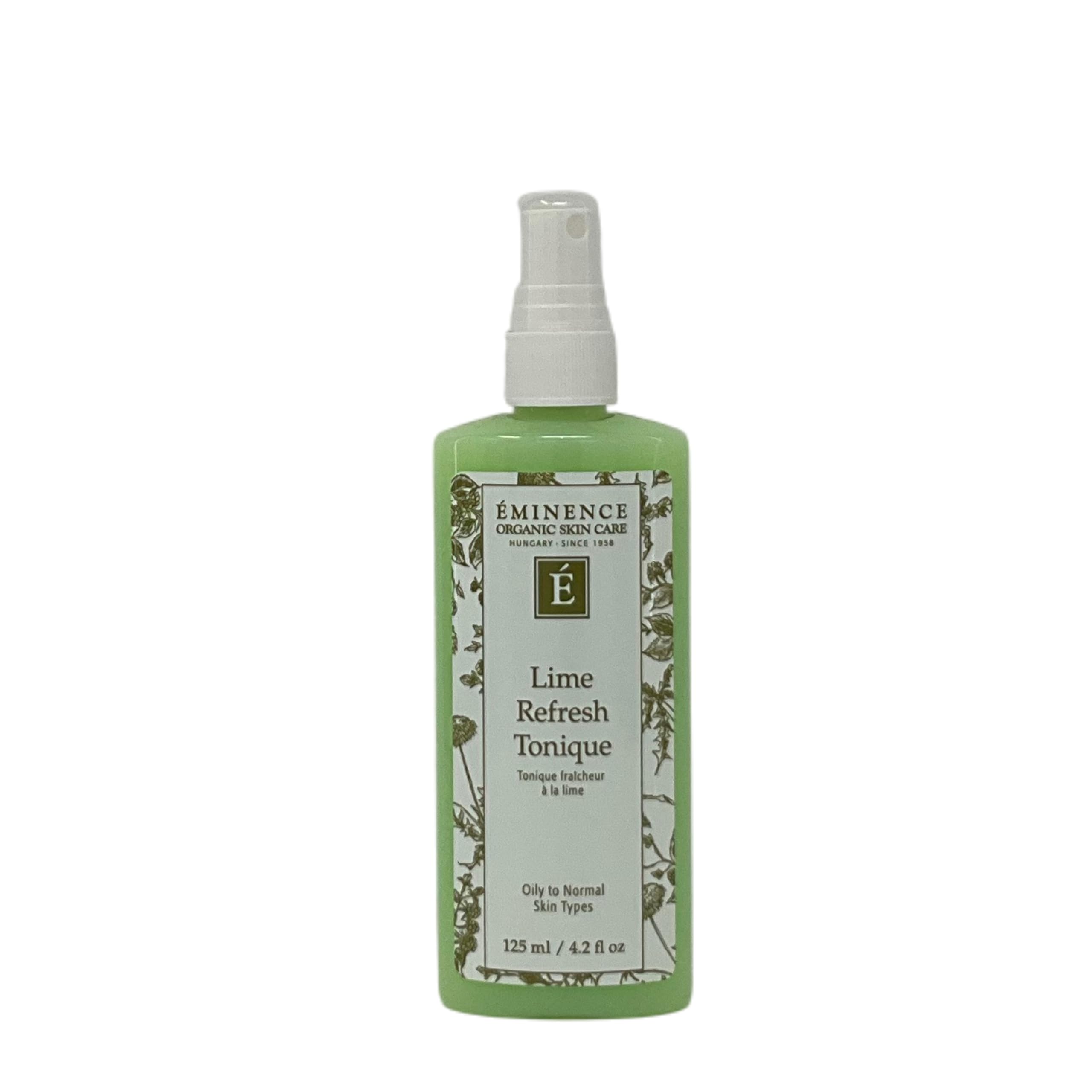 Organic Skincare Lime Refresh Tonique, Green, 4.2 Fl Oz