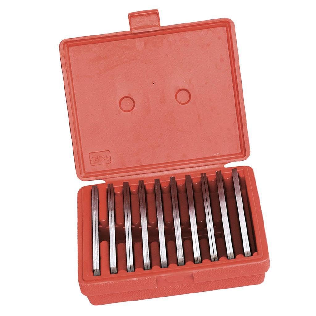 PUXZYAX Machinist Steel Parallel Set with 10 Pairs of Precision Ground Parallels Offers Enhanced Handling and Configuration Choices Precision Parallels Sets