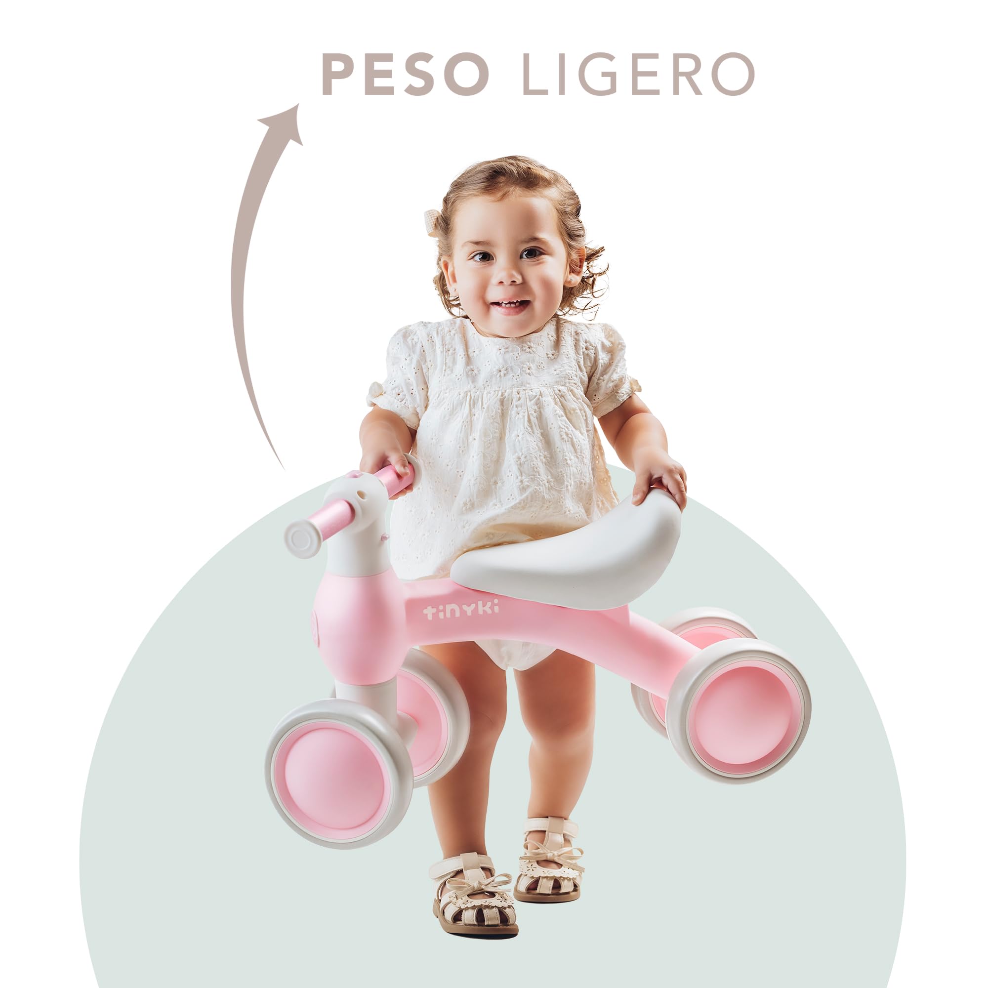 TINYKI Bici Bebe 1 Año a 2 Sin Pedales, Bicicleta Niño 1 Año, de Equilibrio, Correpasillos Ultraligero, Juguetes Niños | Regalos Originales Bebé para Cumpleaños
