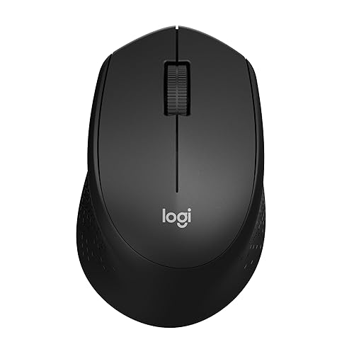 Logitech M330 SILENT Wireless Mouse, 2.4GHz with USB Receiver, Optical Tracking, Quiet & Lightweight, Long Battery Life, for PC, Mac, Laptop, Chromebook - Black - Black - Mouse