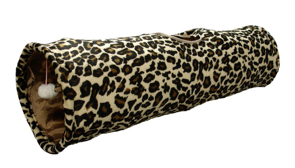 Flamingo 507667 Leopard Cat Tunnel 90 x 25 cm