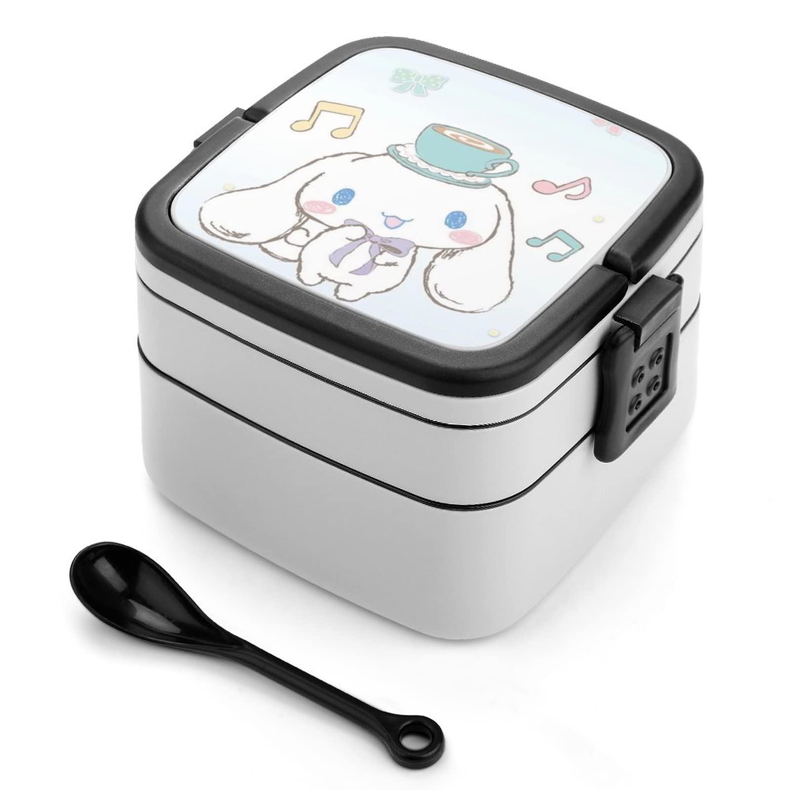 イラスト付きホワイト弁当箱 Amazon | しなもろーる 白い 子イヌ 弁当箱 ランチボックス 二段