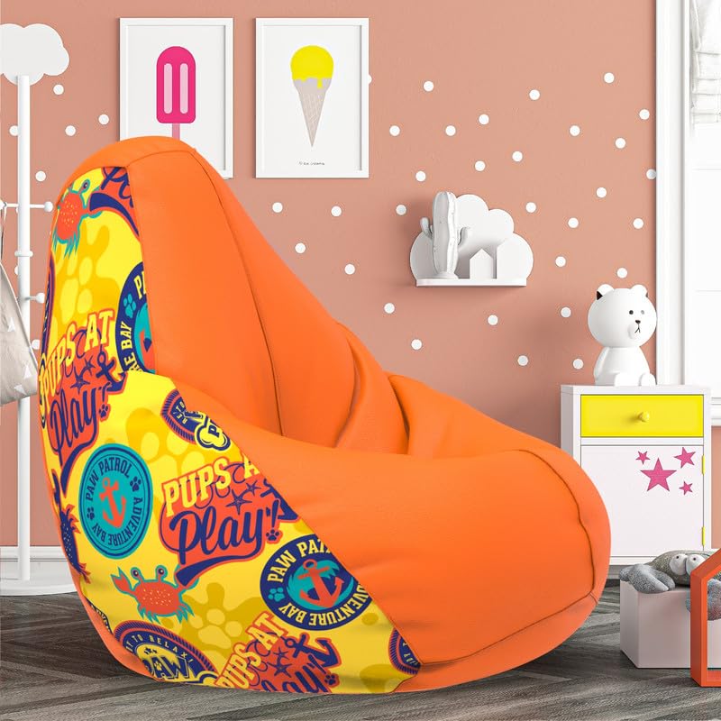 ComfyBean Bag with Beans Filled XXL- Official: Paw Patrol Bean Bags - for Teenagers - Max User Height : 4.5-5 Ft.-Weight : 45-50 Kgs(Model: Paw Patrol-Artwork 2 - Orange) (B0BNB3ZNDV) Amazon Price History, Amazon Price Tracker
