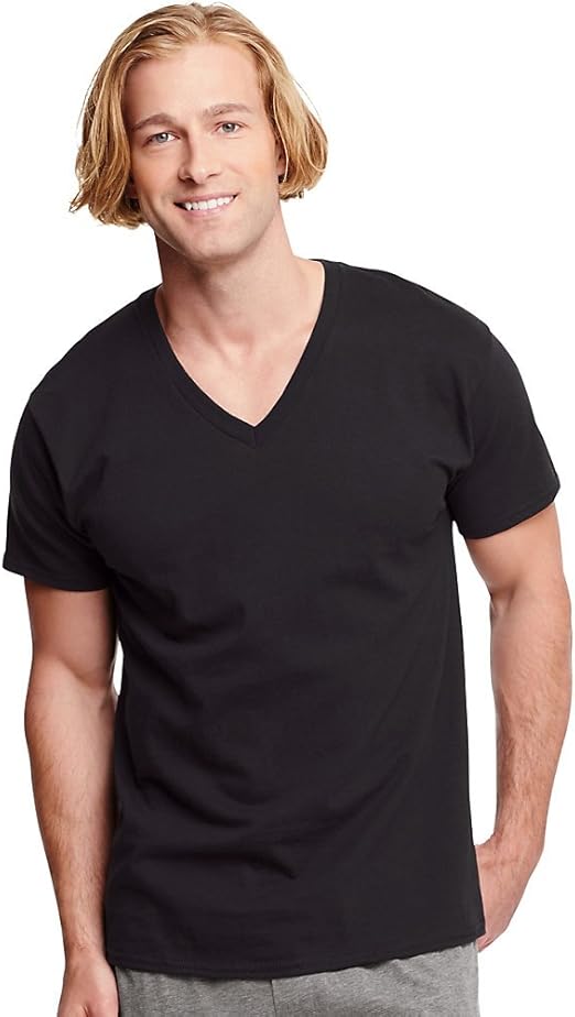 Hanes black v neck undershirts Clearance