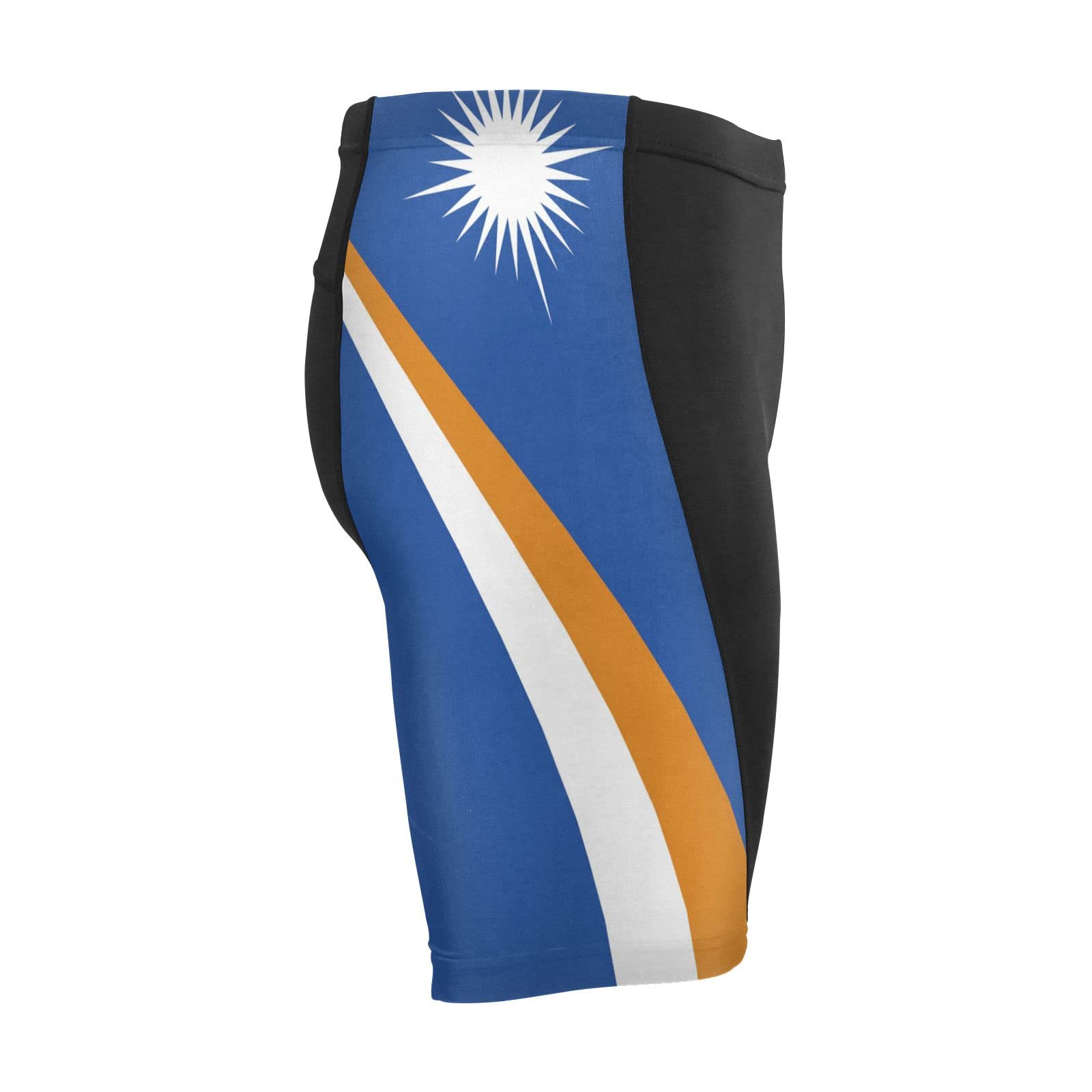 Marshall Islands Flag Men's Bike Shorts Padded Cycling Bicycle Biking Shorts Tight Multicolor