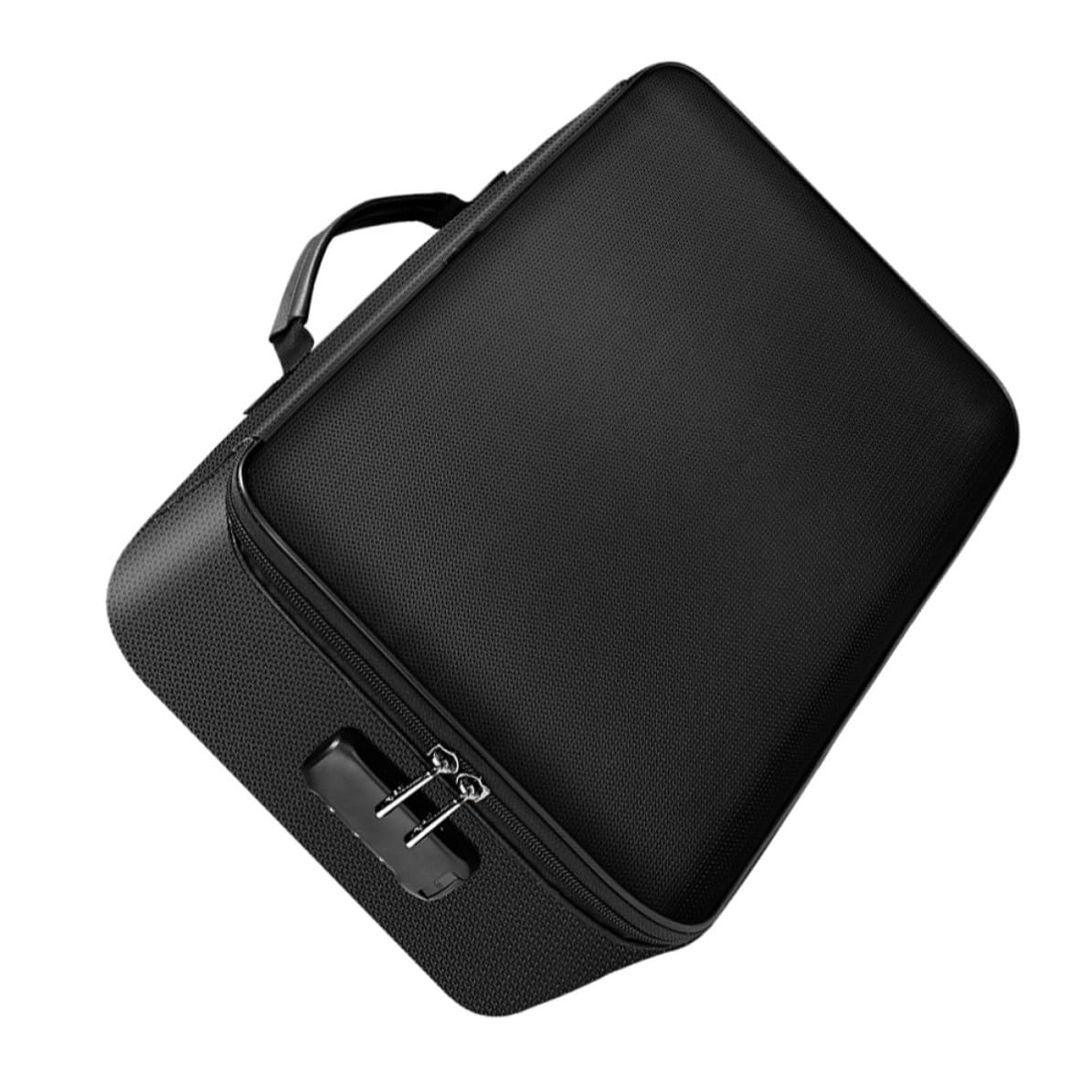 POPETPOP Borsa Porta Documenti Grande Capacità di Fibra di Silicone Ignifuga e Chiusura a Zip per Passaporti e Certificati, per Casa e Ufficio