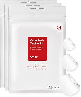 COSRX Original Hydrocolloid Acne Pimple Patches - 72 Count 3 Sizes, Absorbs Blemishes & Zits Fast, Spot Treatment Face Body Cruelty-Free