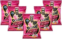 Kit 5 Balas Poosh Tutti Frutti Com Recheio de Chiclete Arcor 500g