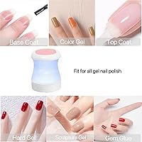 Vista 2 de Mini lámpara de uñas, mini lámpara de esmalte de uñas de gel, lámpara de uñas portátil USB de 16 W, secador de esmalte de uñas profesional
