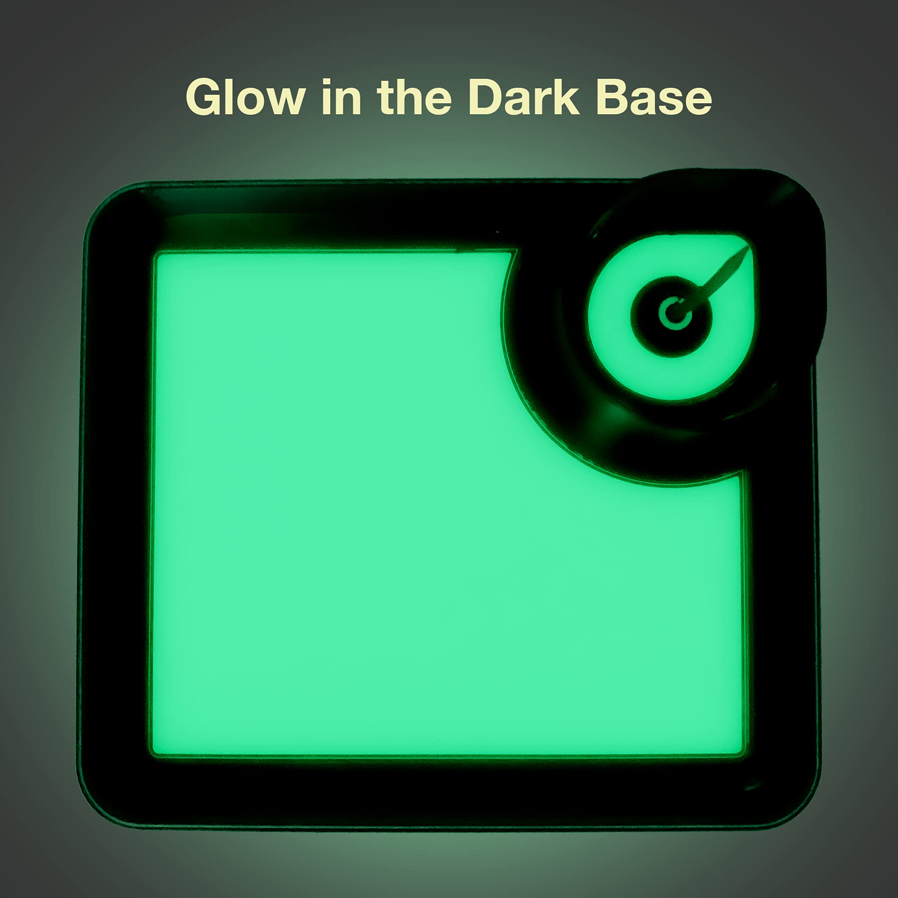 Glow in the Dark All Purpose Tray - Perfect Sized Tray with Replaceable & Detachable Cleaner Heads for Easy Storage & Travel