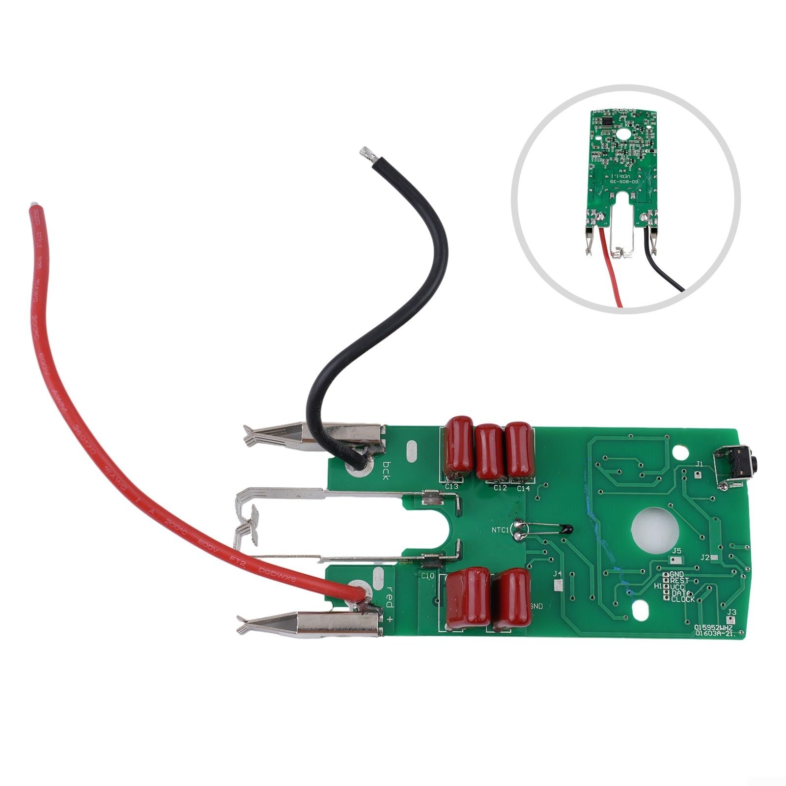 FACAIIO Circuit imprimé de réparation et de reconstruction pour batterie Bosch 36 V GBH36V LI avec chargement pour circuit de protection pour batteries lithium-ion