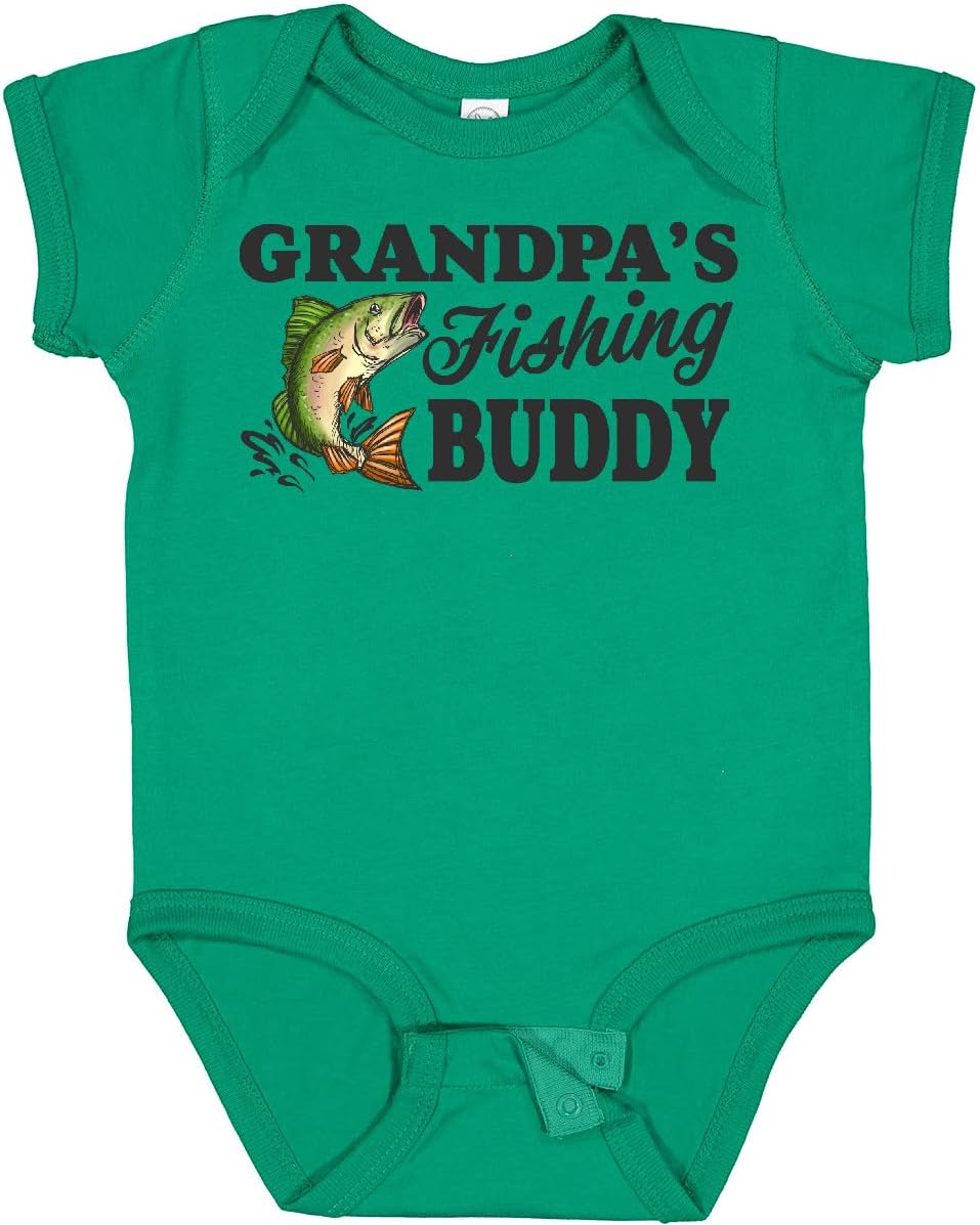 inktastic Grandpa's Fishing Buddy Baby Bodysuit