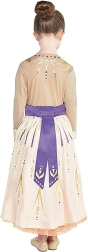 Miniatura 4 de Party City Anna Act 1 Disfraz de Halloween para niñas, Frozen 2, incluye vestido, Multicolor