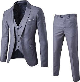 SRZYMJ Men's Blazer Classic Suit Jacket Double Breasted Jacket Elegant Suit Jacket Slim Fit Wedding Jacket Business Suit Jackets Tuxedo Suit Jackets Jacket for Leisure Party Leather Suit 2-Piece Men's