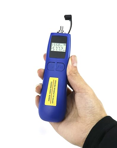 Miniatura 3 de QWORK Medidor de potencia óptico, -70+10 dBm, con interfaz universal de 0.098in, medidor de luz de fibra para probar 6 longitudes de onda de