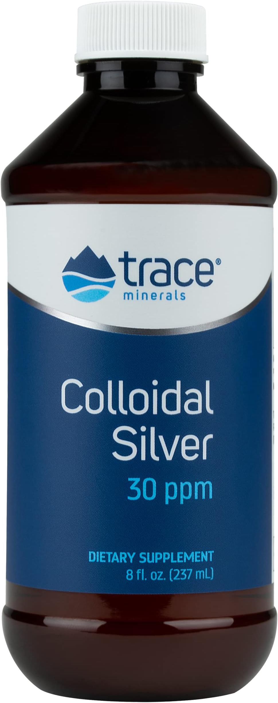 Trace Minerals Colloidal Silver Liquid 30 PPM Safe Dose