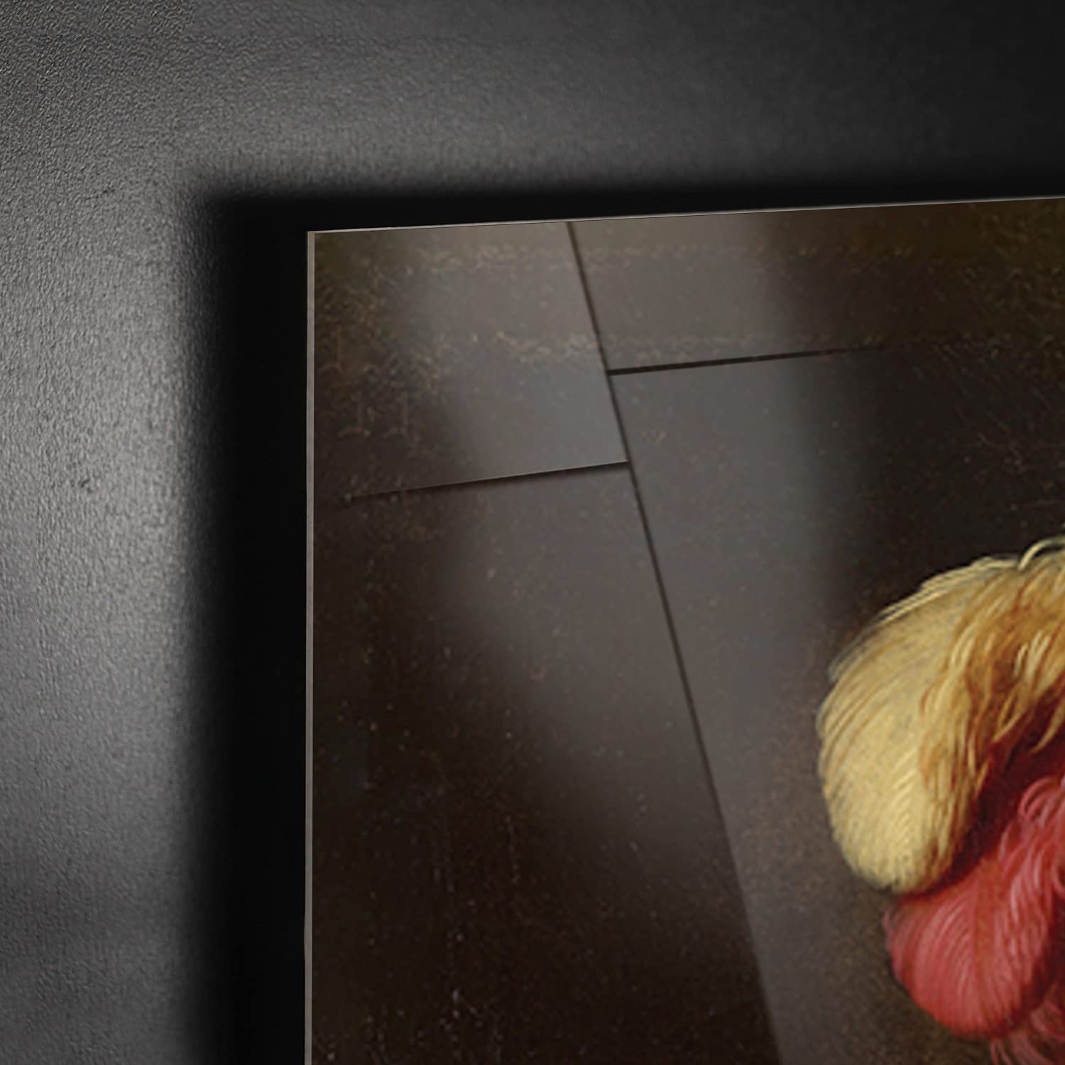Giallobus - Pinturas - Jan Vermeer - Niña con Perla - Vidrio acrílico plexi - 70x100 - Listo para Colgar - Cuadros Modernos para el hogar
