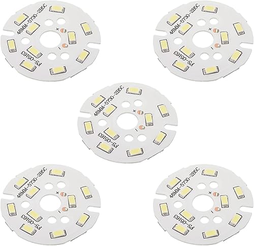 Vista 11 de Bettomshin 1 unids LED chip módulo 5730 COB circular 7 W 300 mA aluminio naturalmente blanco 4000 K alta potencia lámpara reflector 1.97 pulgadas