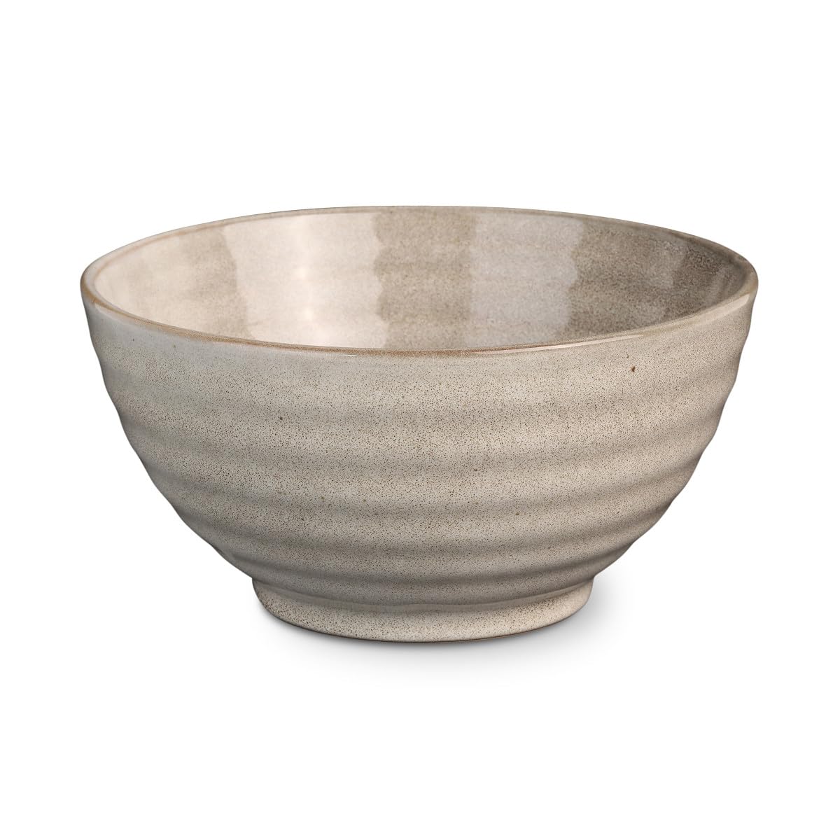 MEDARD DE NOBLAT - Bol à ramen - D18 cm / 1.1 L - Fuji - Grès couleurs réactives - Lot de 4 - Beige