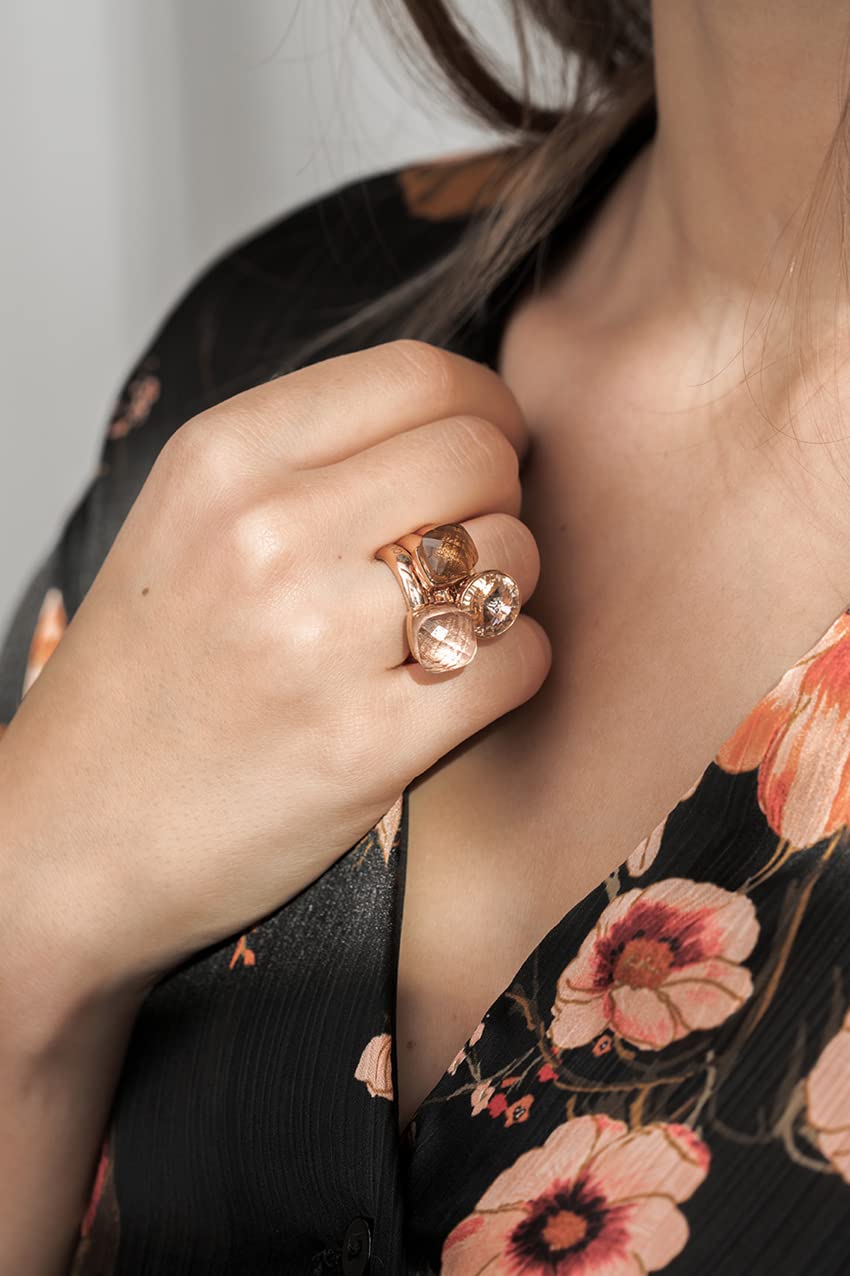 QUDO ANILLO FIRENZE - ORO, Metal no precioso., cristal,