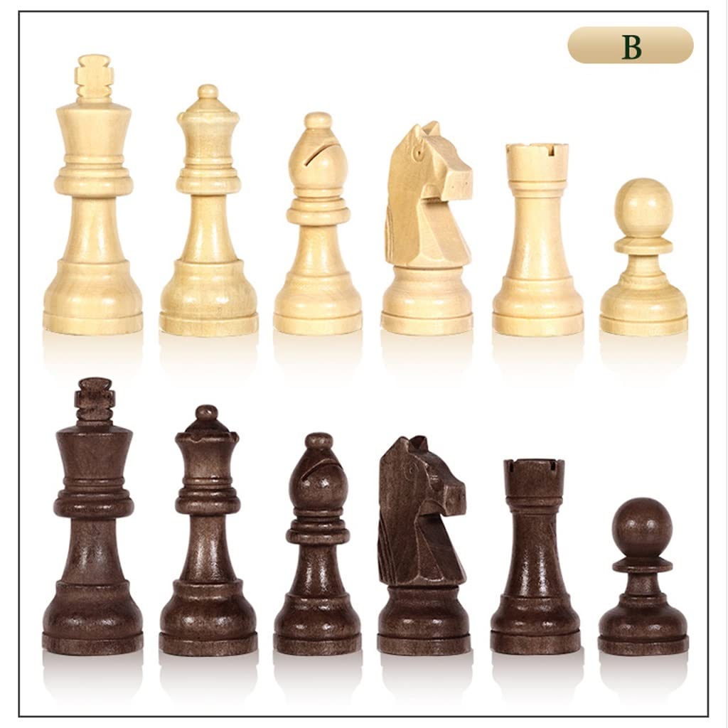 ZAW Schach Rosenholzschach 15Imch Magnetische Schublade Aufbewahrungsbox Tragbare Schachfiguren Erwachsene Schachbrett Spiel Sets Geschenk 2 Extra Queens Chess (Color : B+Chess Board)
