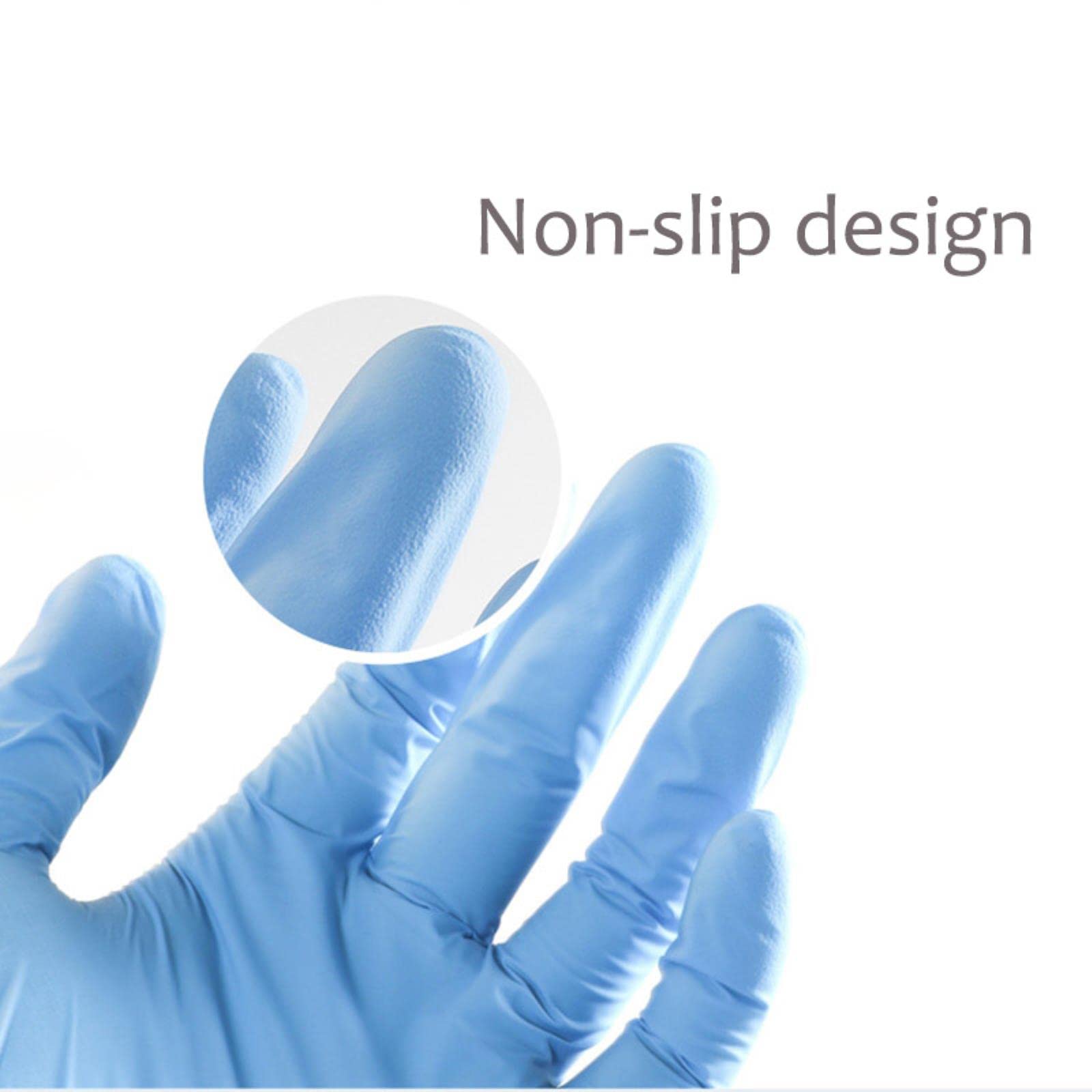 NIAN 20/50/100 PCS Nitrile Guanti Neri Ad Alta Elasticità Senza Polvere di Protezione in Lattice di Gomma USA E Getta Accessori per la Cucina