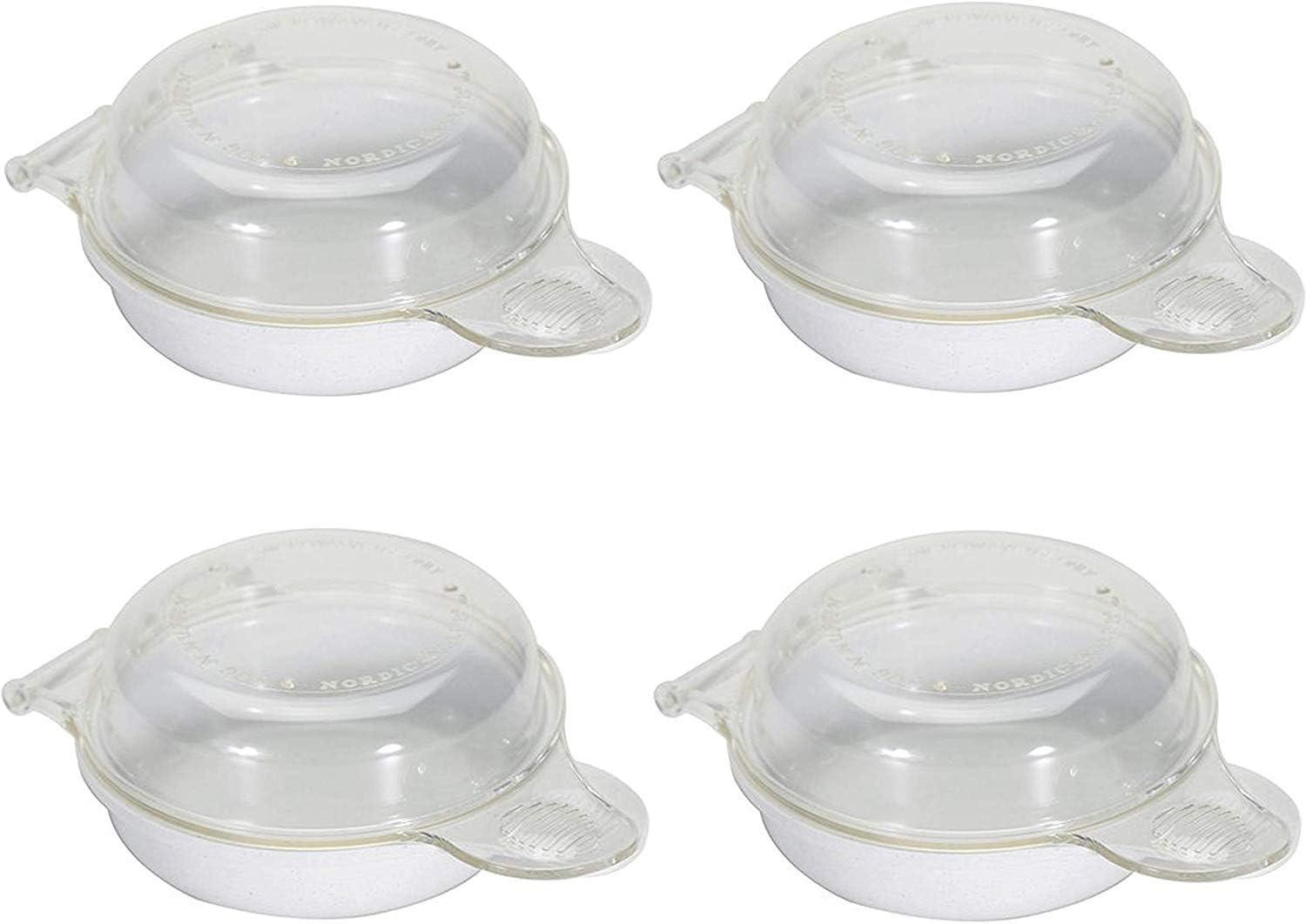 Nordic Ware 4-3/4 in. W x 6-21/32 in. L Clear Microwave Egg N' Muffin Breakfast Pan