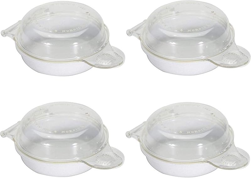 Nordic Ware 4-3/4 in. W x 6-21/32 in. L Clear Microwave Egg N' Muffin Breakfast Pan
