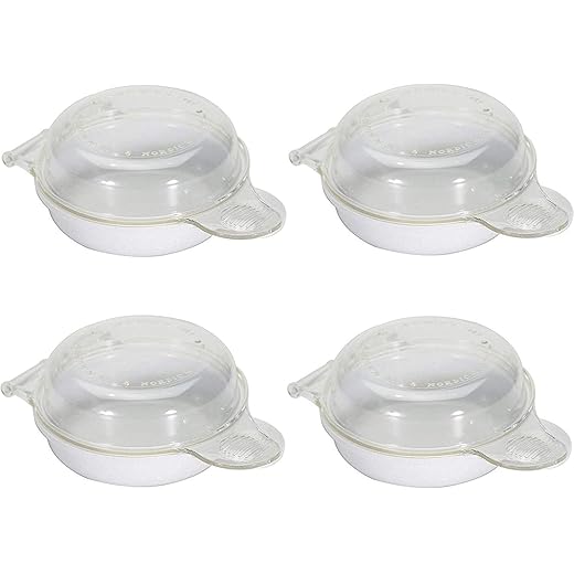 Nordic Ware 4-3/4 in. W x 6-21/32 in. L Clear Microwave Egg N' Muffin Breakfast Pan