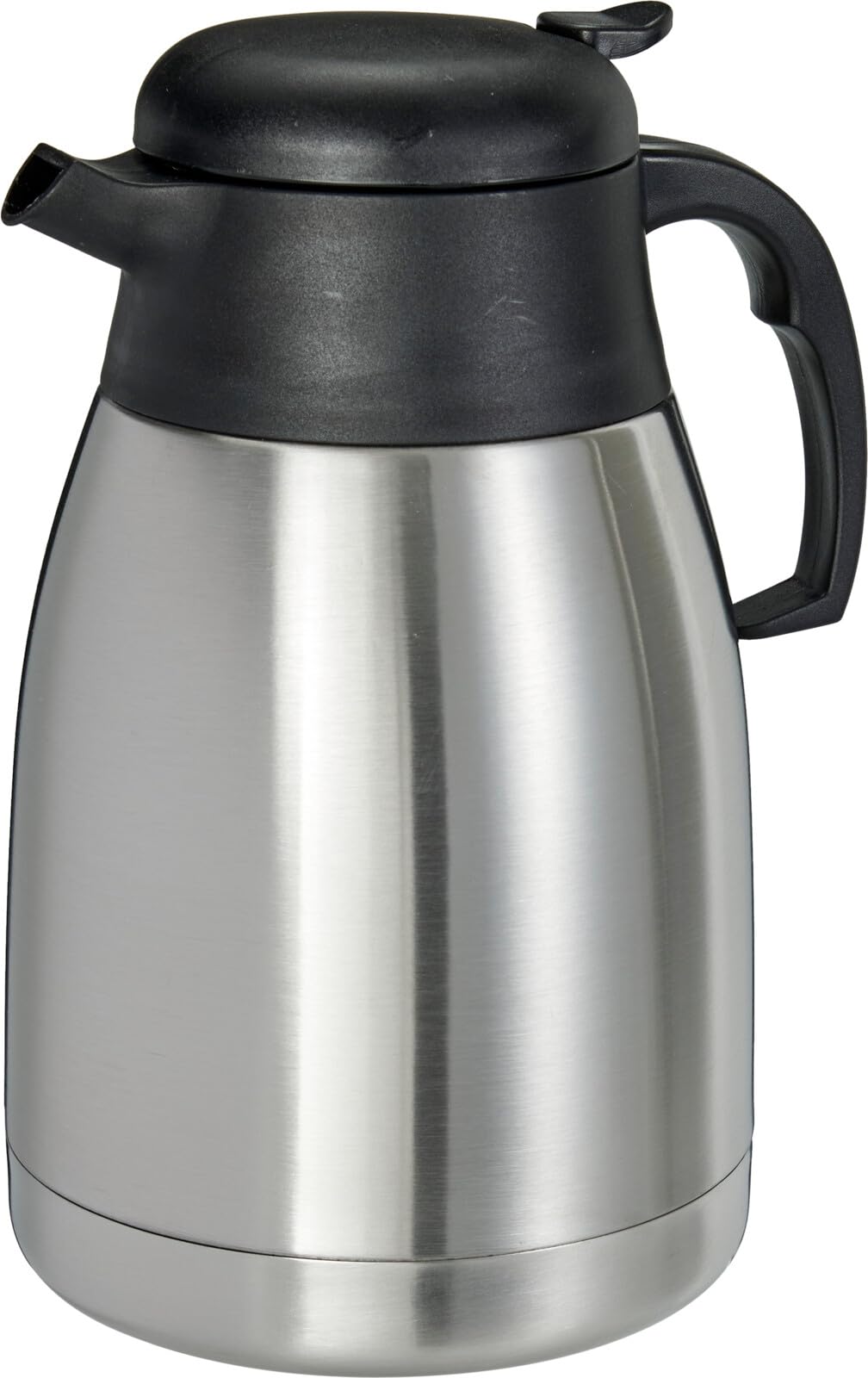 ABRUS - Stainless Steel Airpot Vacuum Flask with Push Pump, 1.8L, Keeps Hot 12 Hours, Cold 24 Hours, for Home, Office & Catering (1.55, litres)