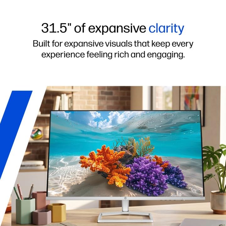 Image of HP Series 5 31.5 inch FHD Monitor - 532sf, 31.5inch(80cm),FHD (1920 x 1080),300 Nits,Anti-Glare, Eye Ease,5.1kg