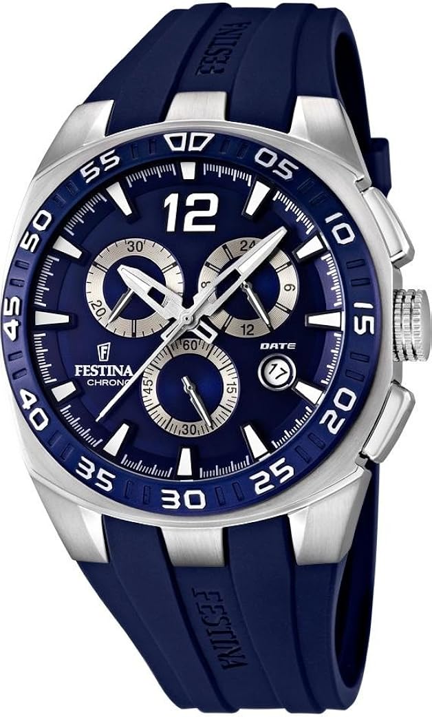 Festina 6389 - Reloj para Hombres, Correa de Goma Color Azul ...