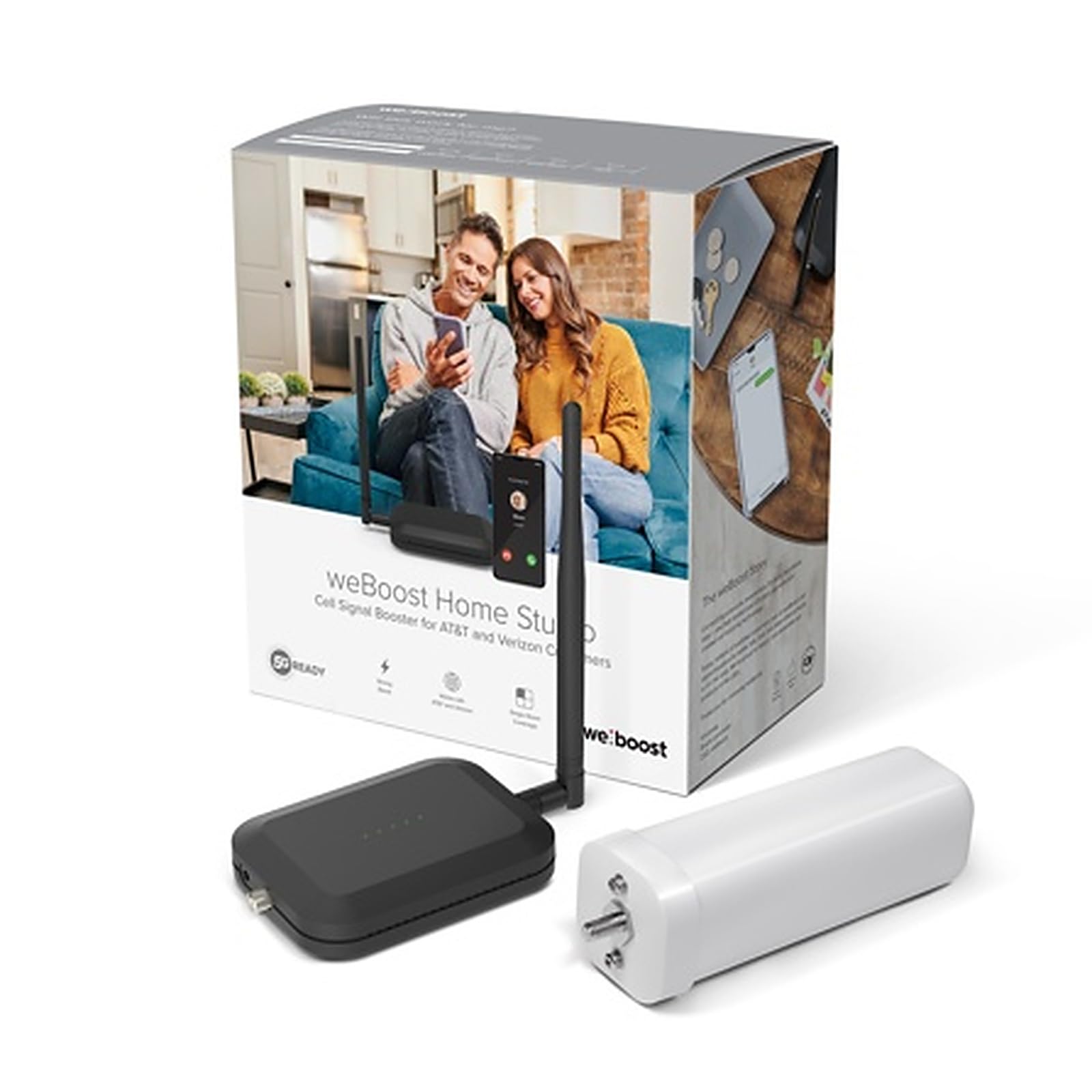 weBoost Home Studio Omni - Cell Phone Signal Booster | Boosts 4G LTE &amp; 5G for all U.S. &amp; Canadian Networks - Verizon, AT&amp;T, T-Mobile &amp; more | Made in the U.S. | FCC Approved (model 471166)