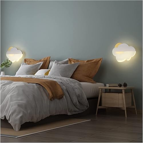 Miniatura 4 de Lámpara de pared para habitación de los niños, aplique de pared LED en forma de nube, lámpara de dormitorio de niños, lámpara de noche de dibujos