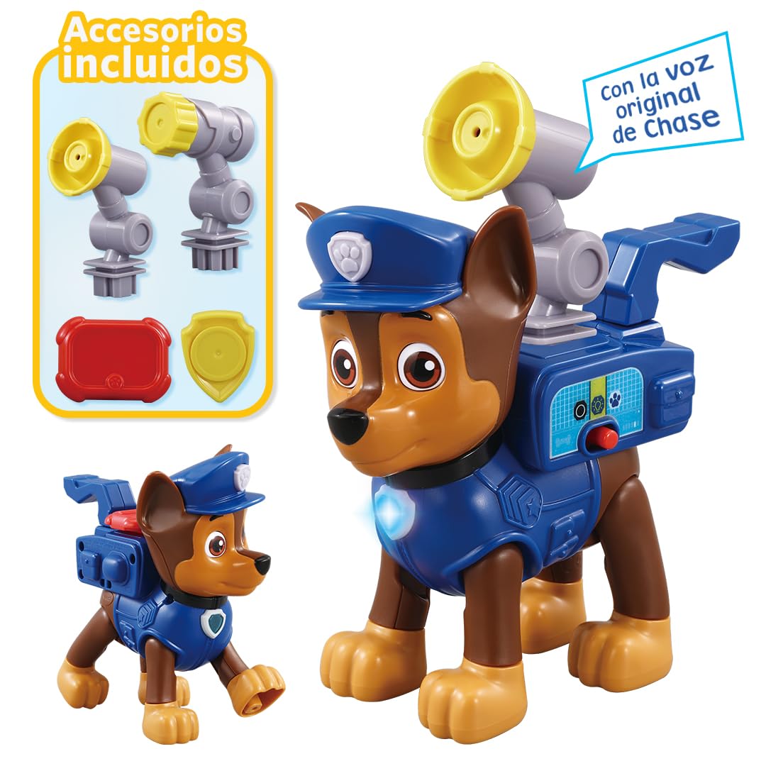 VTech - Chase Mascota interactiva ¡Al Rescate! Juguete para niños +3 años, Completa Las misiones de Rescate, Versión ESP