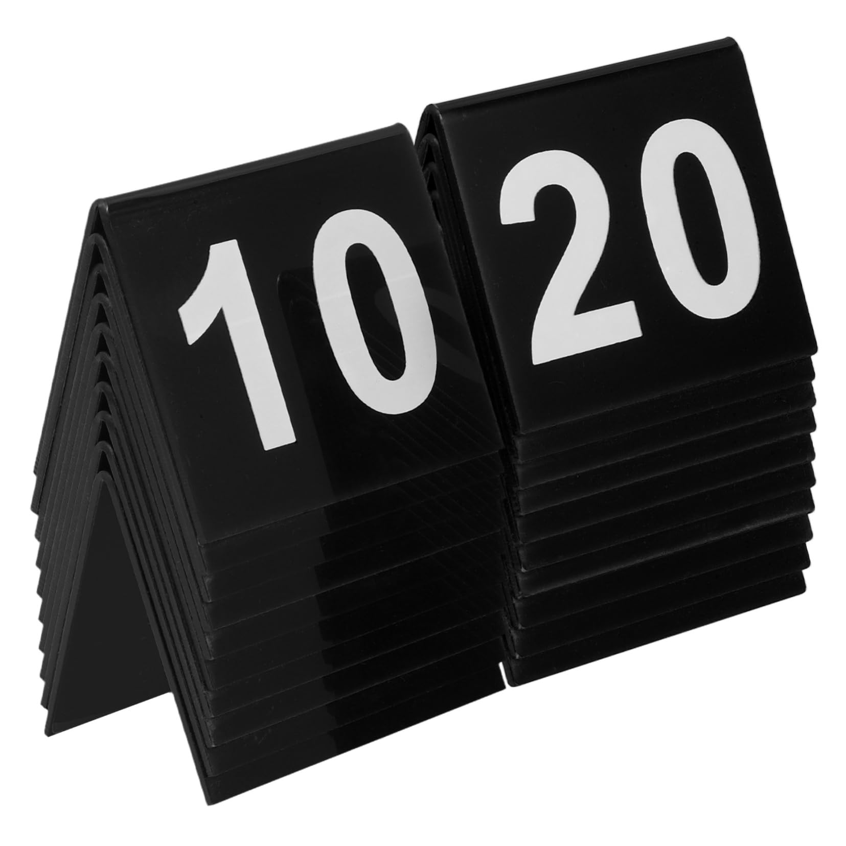 20 Stück Förmige Tischnummern aus Acryl für Hochzeiten und Veranstaltungen Doppelseitige Tischkarten Stabil und Platzsparend für Empfänge und Feiern