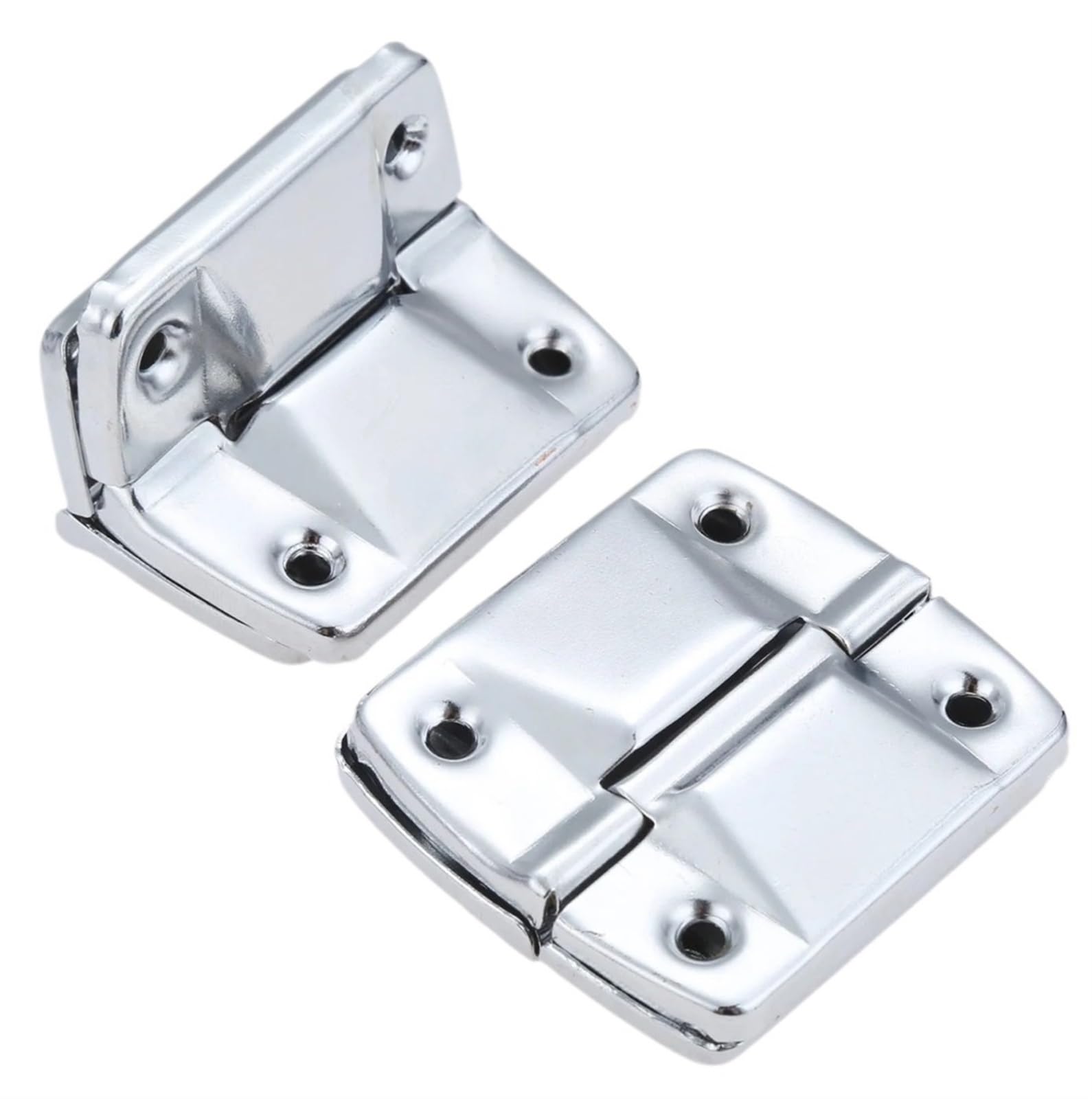 Charnière de support 51x47mm en métal pour boîte à outils et quincaillerie de meuble (Lot de 2)