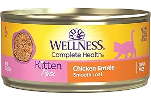 Wellness Complete Health Grain-Free Chicken Entrée Wet Kitten Food, 24 Pack