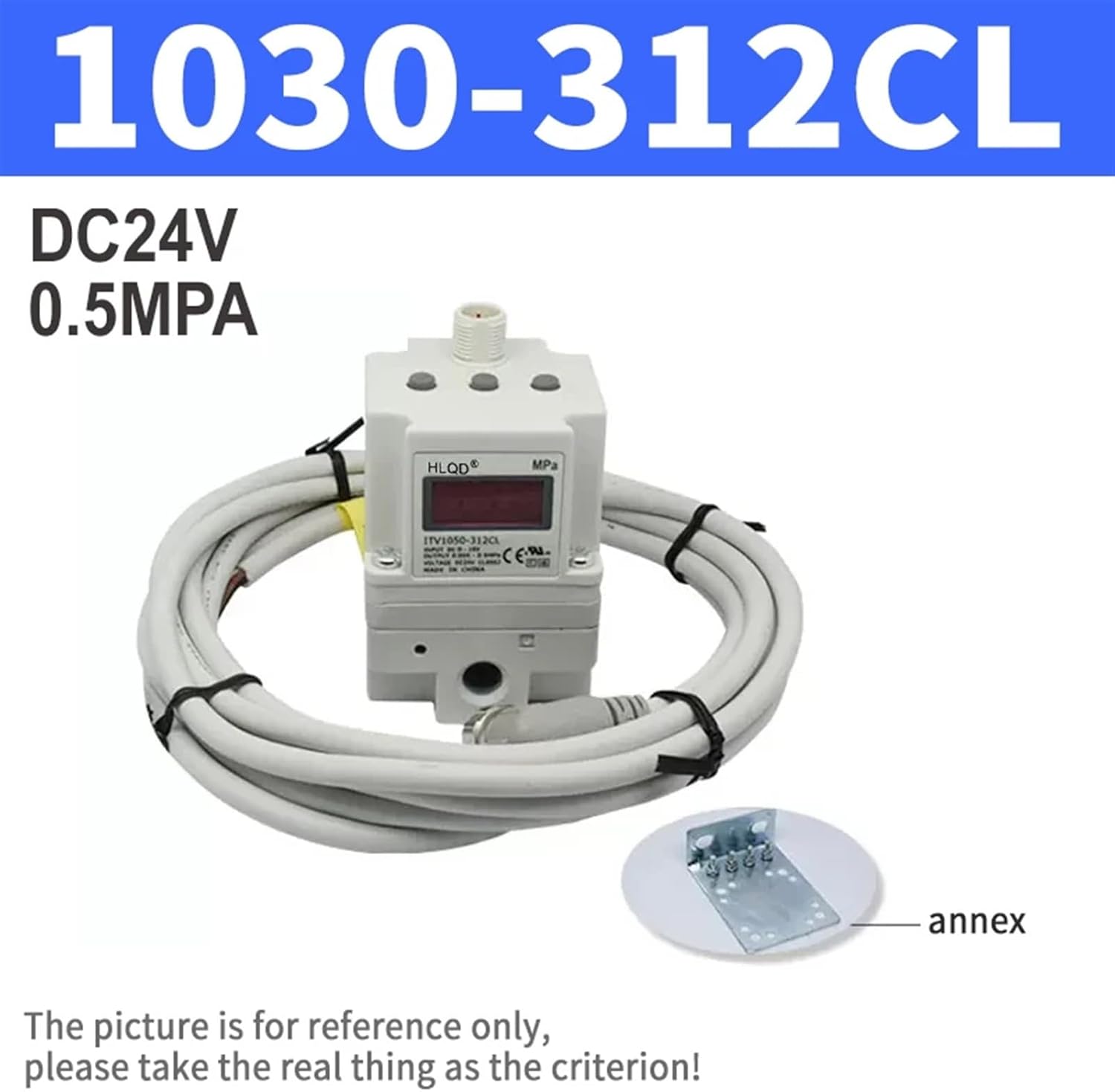 Pneumatic Regulator Electronic ITV1030-312L ITV1030-312CL ITV1030-312BL ITV1050 ITV2030 ITV2050 ITV3030 ITV3050 Vacuum Regulator(Color:ITV1030-312CL)