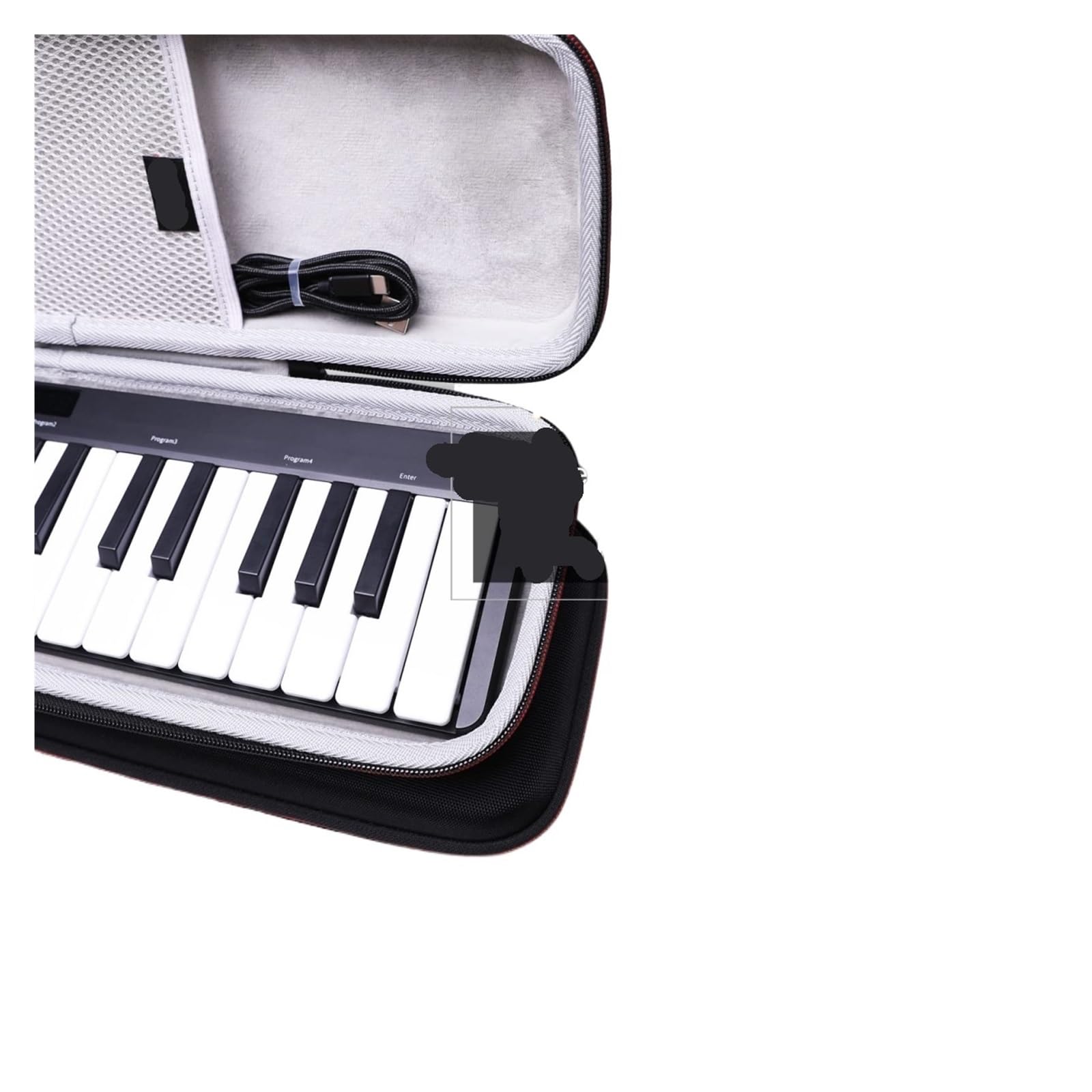 Borsa per Tastiera Custodia rigida da viaggio for custodia for controller tastiera MIDI professionale imbottita for pianoforte elettrico