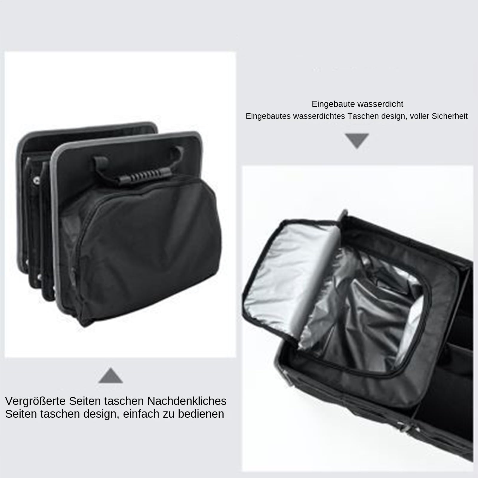 Organizador De Maletero Para SUV 95L Contenedor de Carga para Maletero | Cajón Portacargas Antideslizante para Camping, Viajes, SUV, Autocaravana, Camión y Desplazamientos