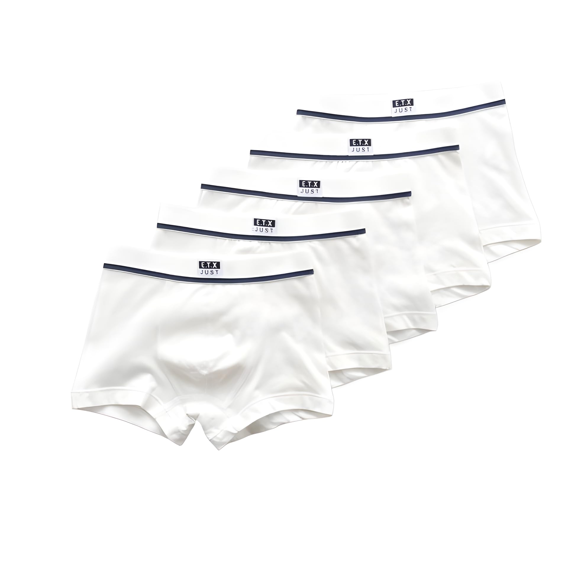 5 Value Pack Skin friendly Cotton Boys Boxer Briefs Everyday Comfort Tagless Boyshorts White for Toddler Kids 2-16years
