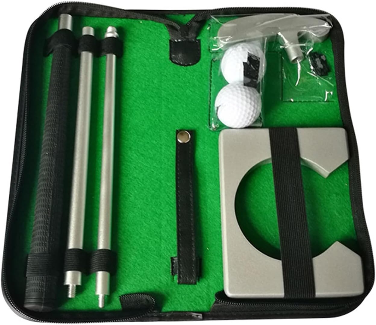 Executive Golf Putter Set, Portable Golf Putting Gift Kit, Backyard Golf Putter Putting Trainer for Indoor Outdoor Practice, Suitable for Both Left and Right Hands