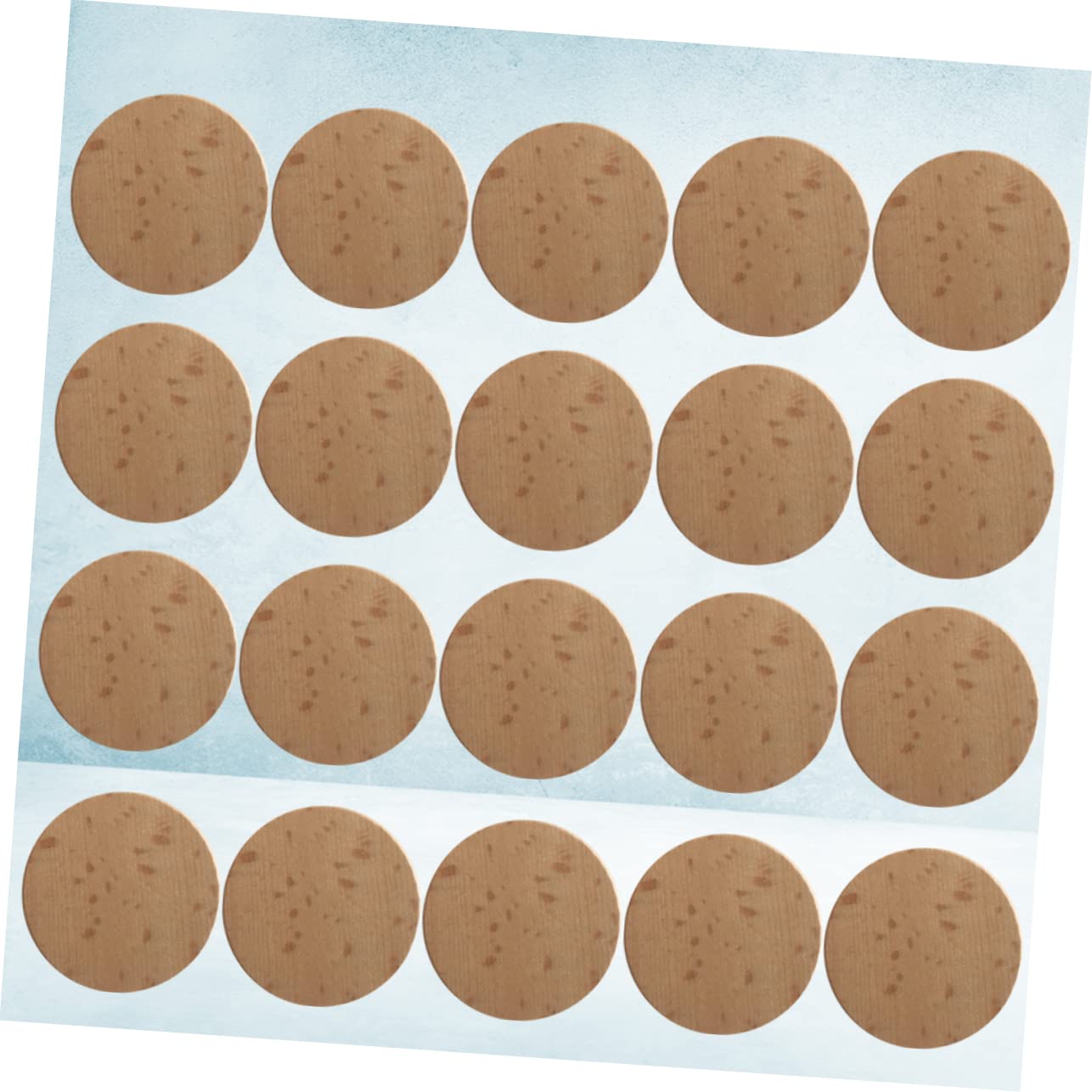 SHINEOFI 120 Stück 3,8cm Runde Holzscheiben ohne Loch zum Bemalen Basteln Gestalten