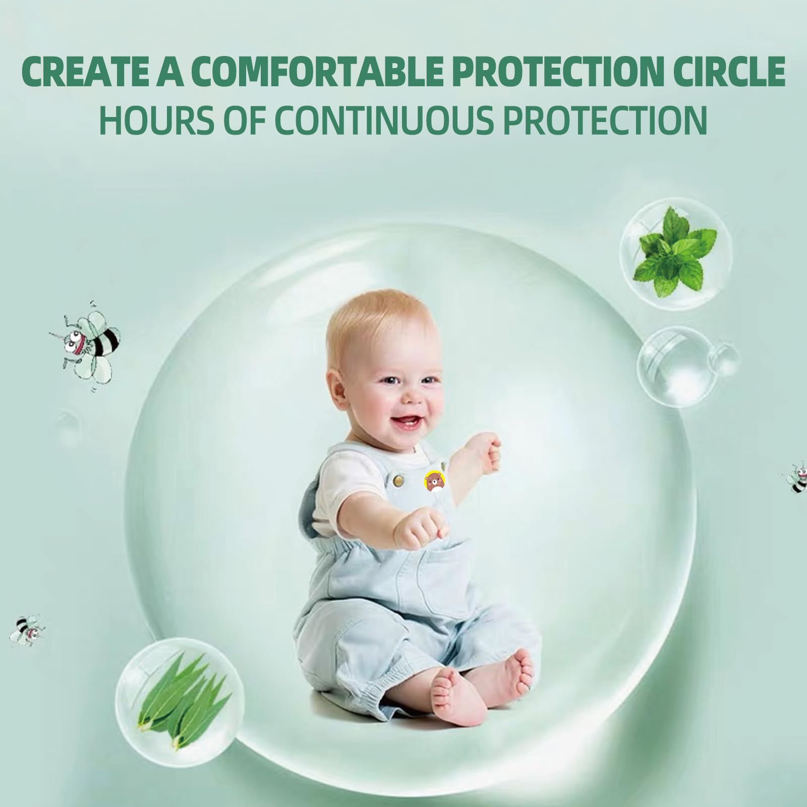 60 Parches Antimosquitos con Diseño Infantil, Pegatinas Repelente de Mosquitos de Dibujos Animados, Ideal para Acampadas, Senderismo y Aire Libre (Animales) - 4